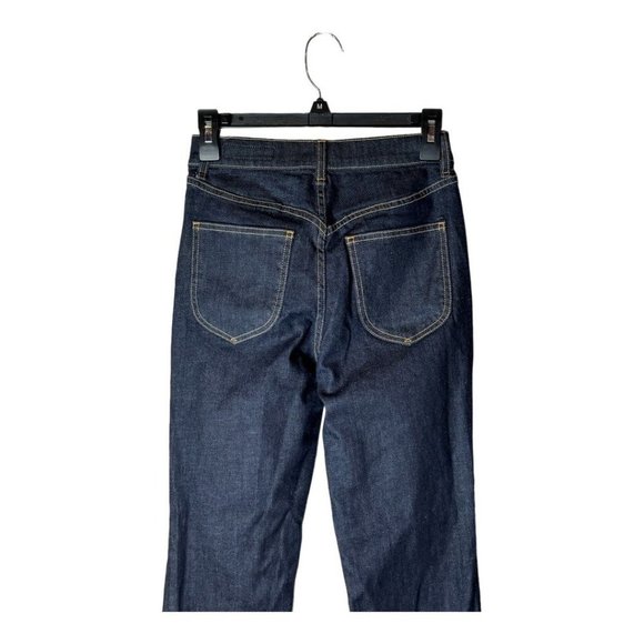 Rag & Bone Indigo Dark Wash Snap Pocket High Rise Straight Leg Ellie Jeans 6 - Picture 4 of 9